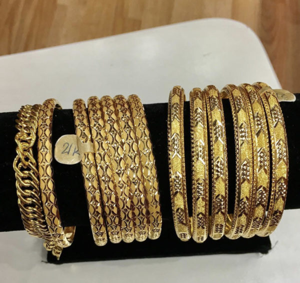 Women's Yellow 21k Solid Gold Bracelet Bangle - Metal Wt. 11 Grams | eBay